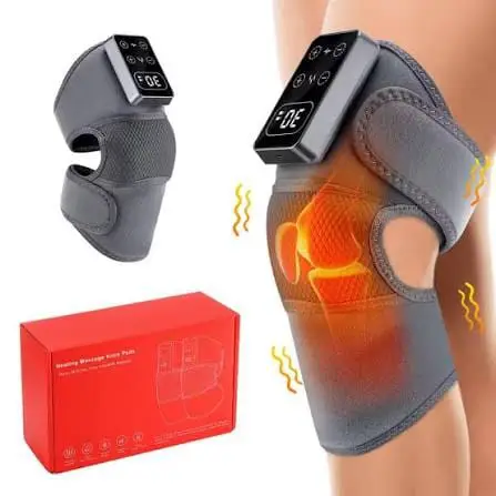 Heated Knee & Leg Vibration Massager Portable Electric Knee Warmer with Vibration Massage