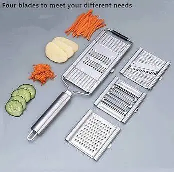 Generation 4-in-1 Vegetable Chopper Slicer Cheese Grater Handheld Adjustable Blade Kitchen Tool