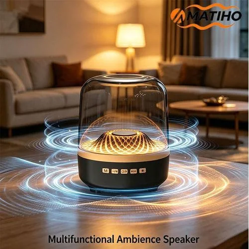 Lava Lamp Bluetooth Speaker LED Color Changing Decorative Night Light Music Speaker