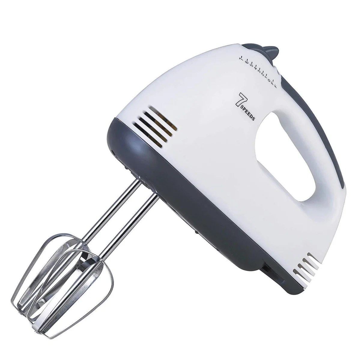 Scarlett Hand Mixer 7 Speed Electric Egg Beater with Chrome Beaters & Dough Hooks